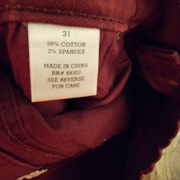 Altar'd State Berry Caitlin Pants Size 31‎ - Picture 5 of 9